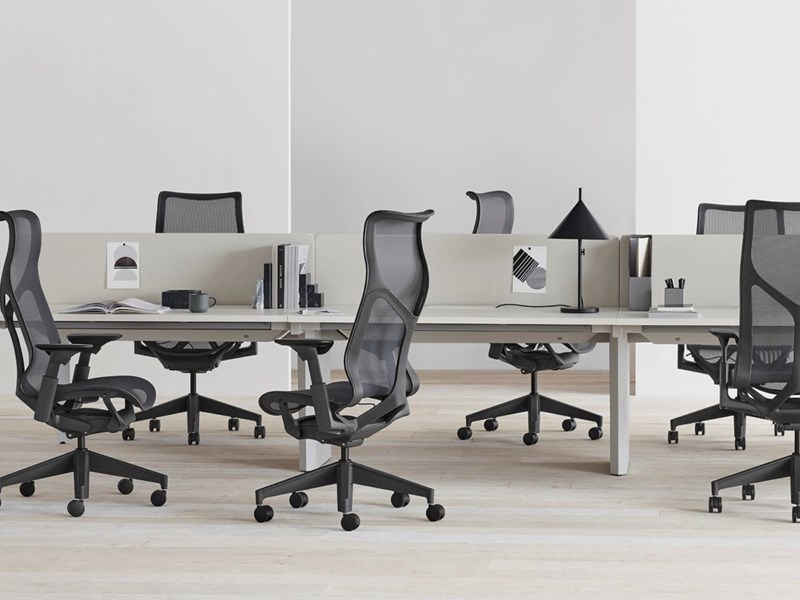 Herman Miller Cosm Task Chairs In Graphite