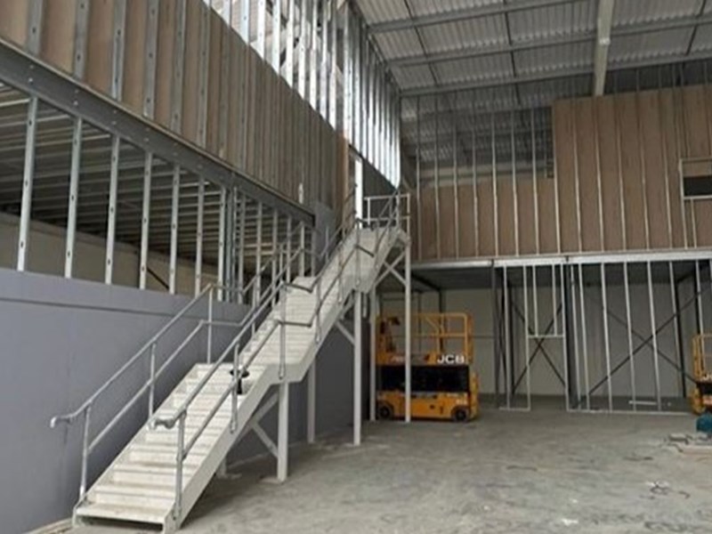 ECS Mezzanine Floor And Jumbo Wall In Progress 1