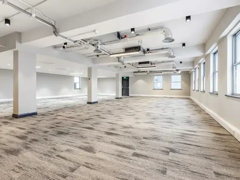 An open office space pre fit out