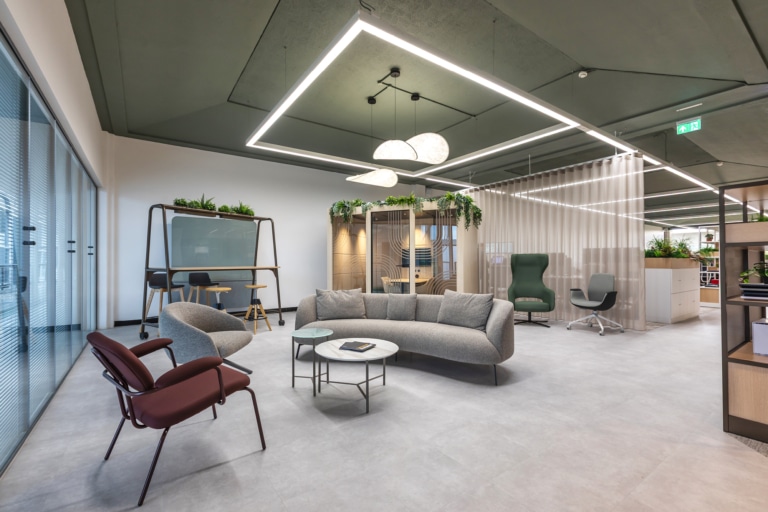 A modern, chic, office design space