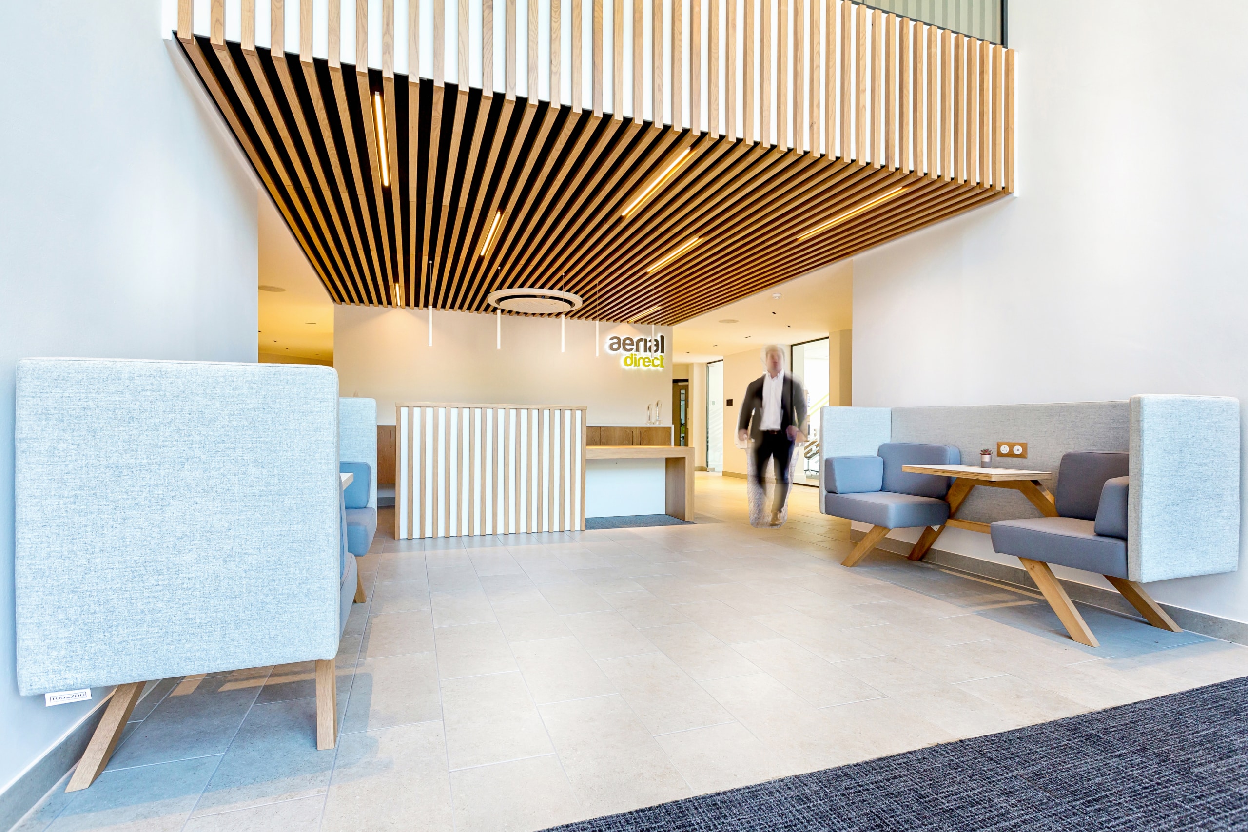 Aerial Direct's workplace, designed by Spectrum
