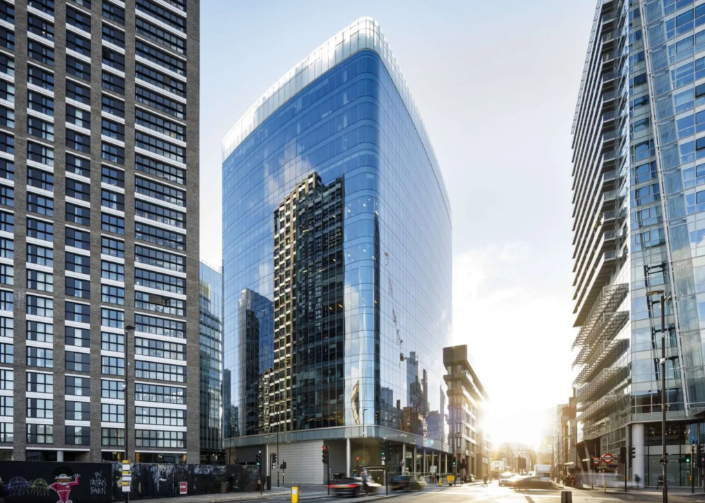 Tall London building in London of Aldgate Tower