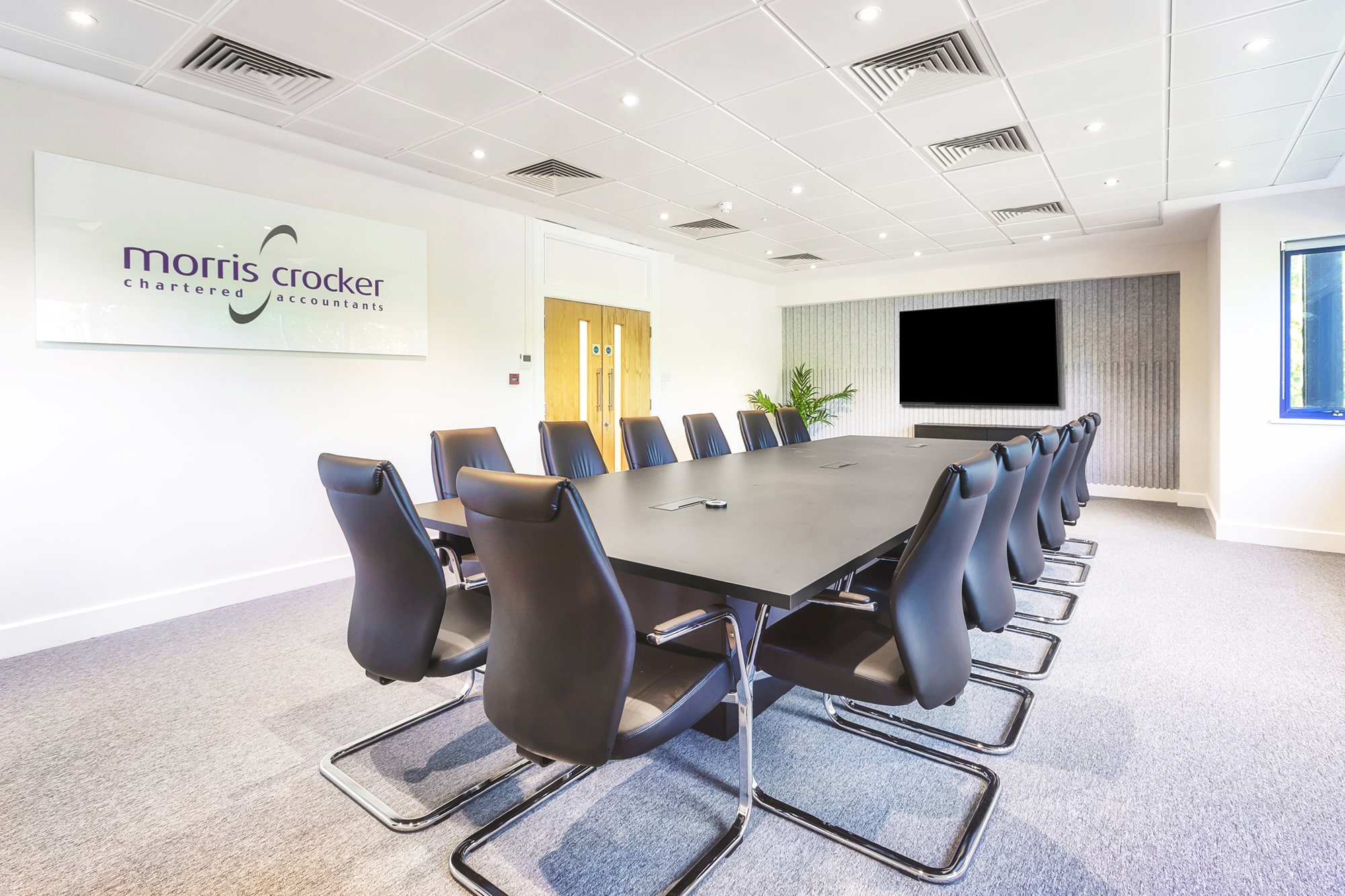 A boardroom in Morris Crocker Chartered Accountants