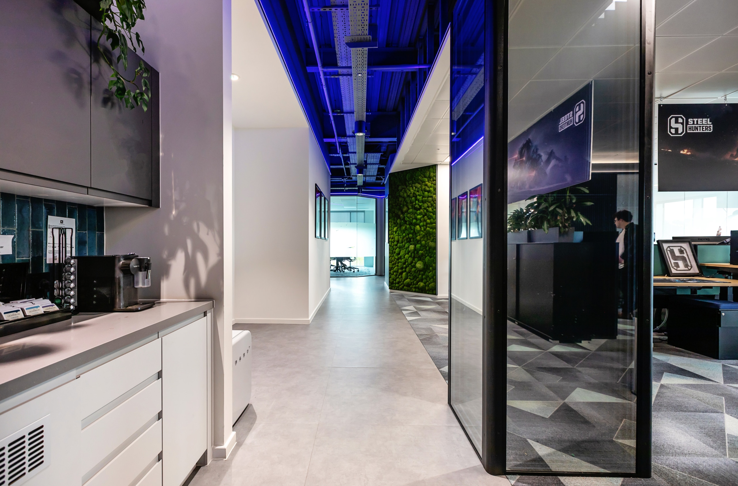 DPS Games' workplace, designed by Spectrum
