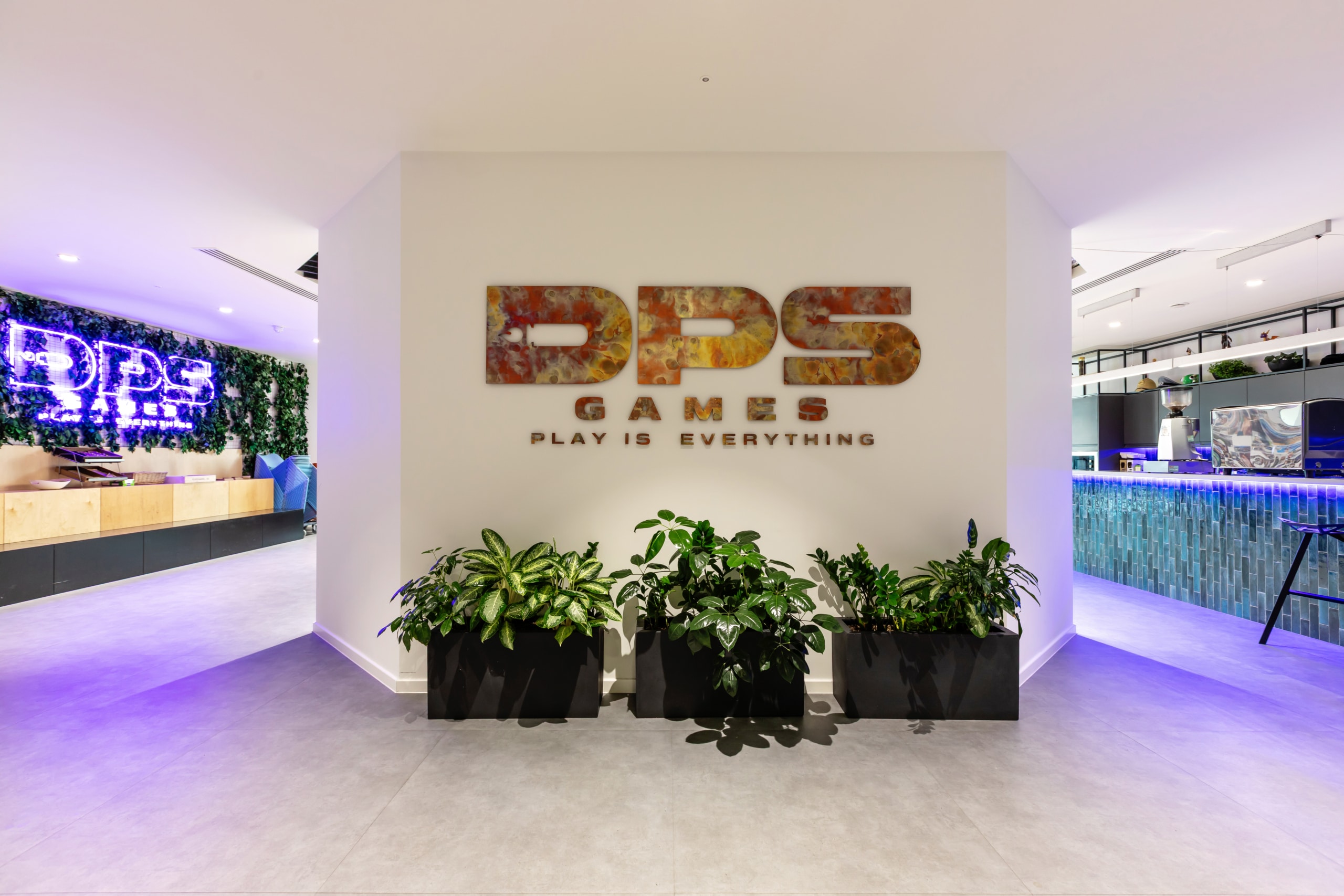 DPS Games' workplace, designed by Spectrum