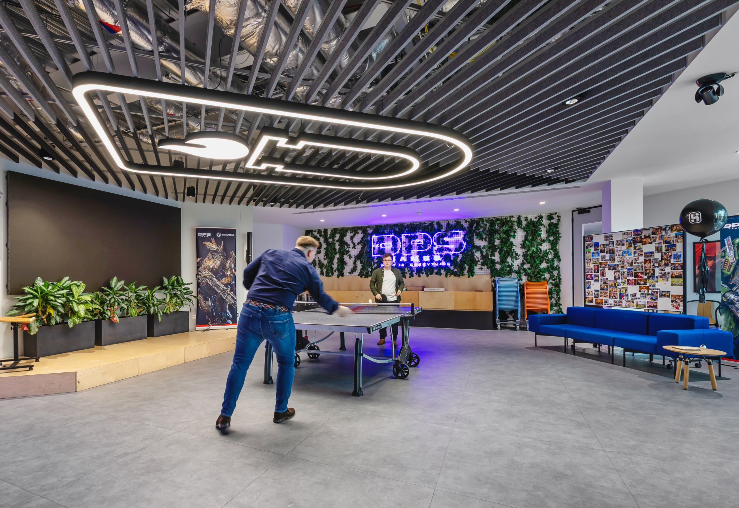 DPS Games' workplace, designed by Spectrum