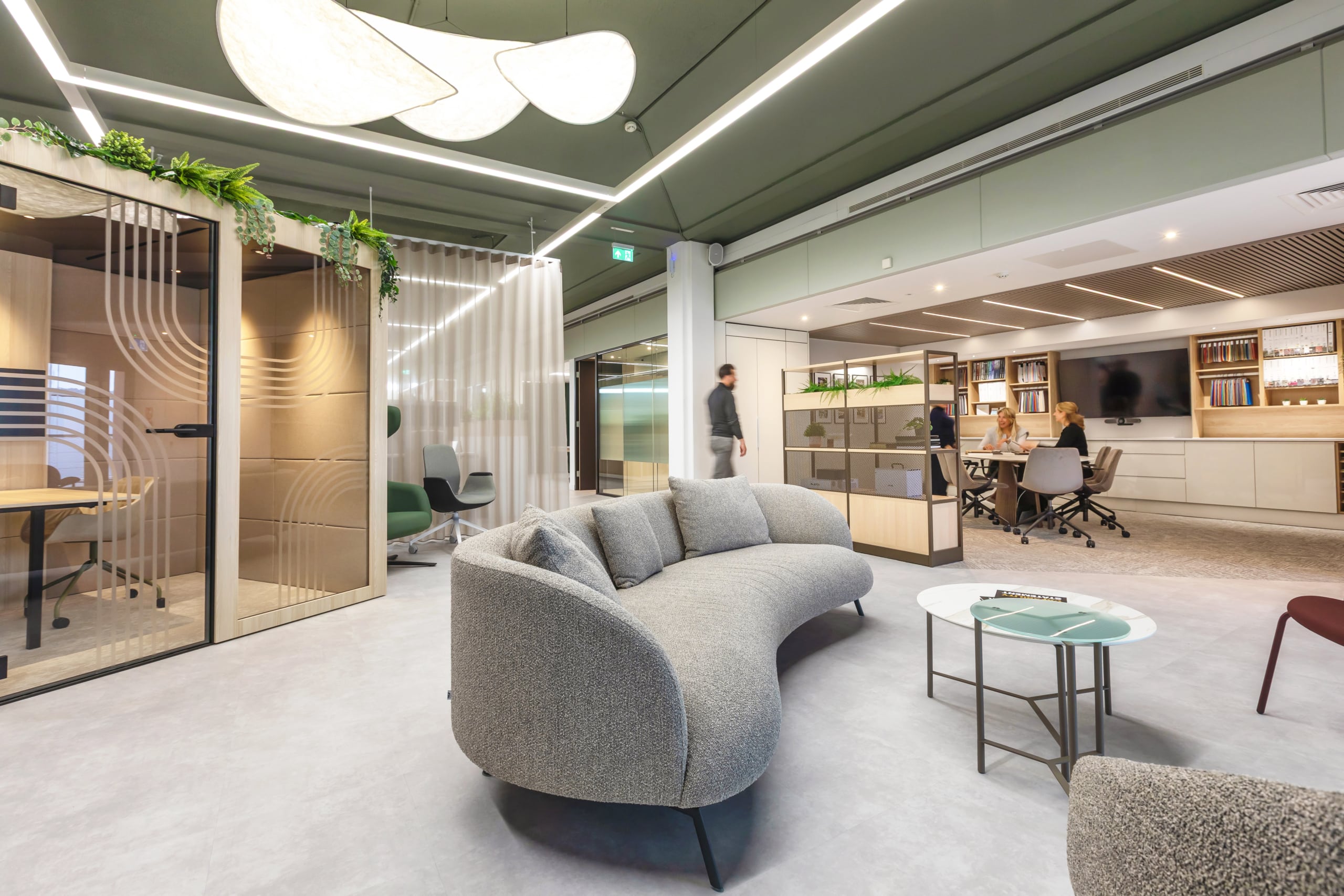 A modern office workplace designed by Spectrum in the South