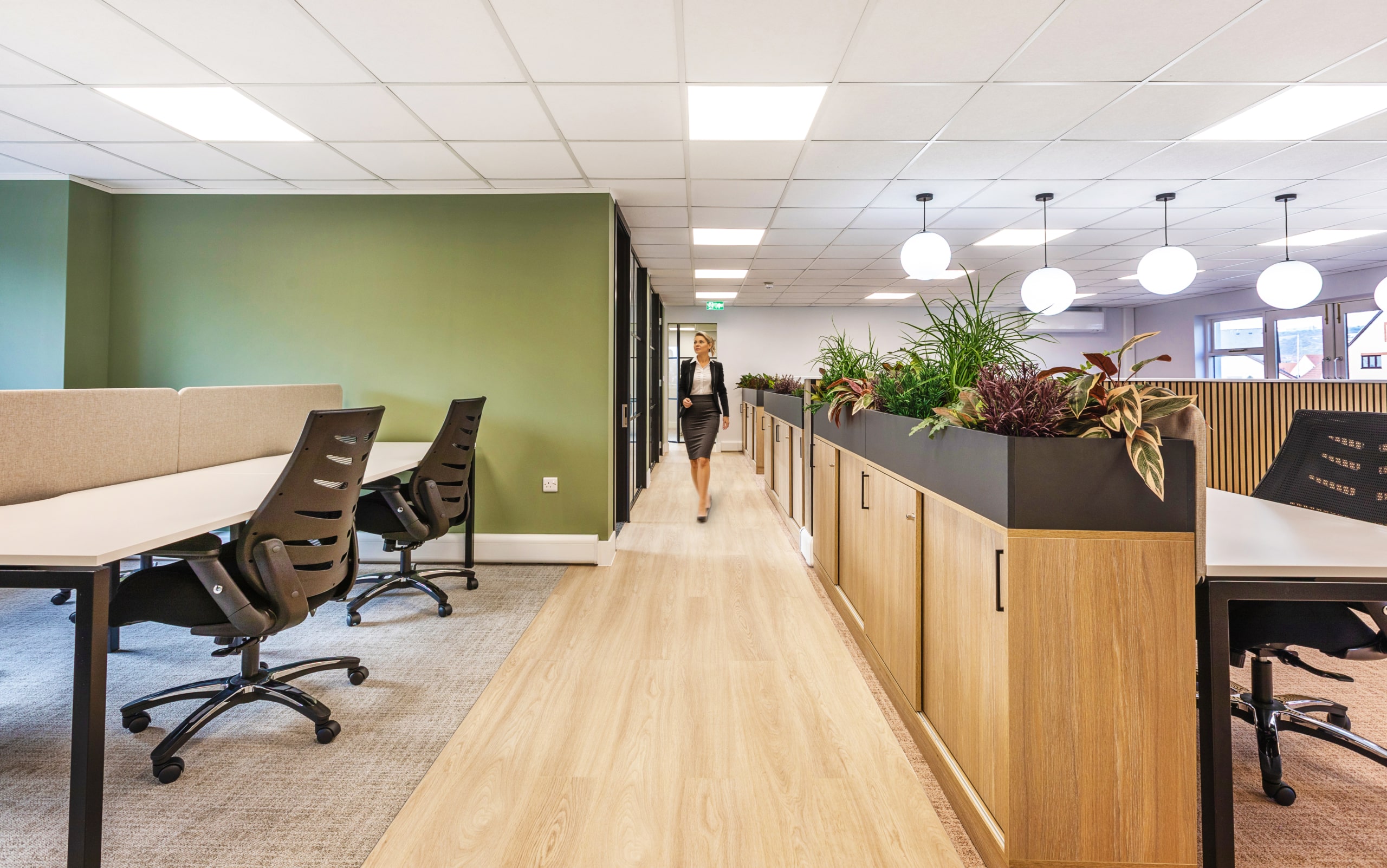 Liquid Friday's workplace, designed by Spectrum