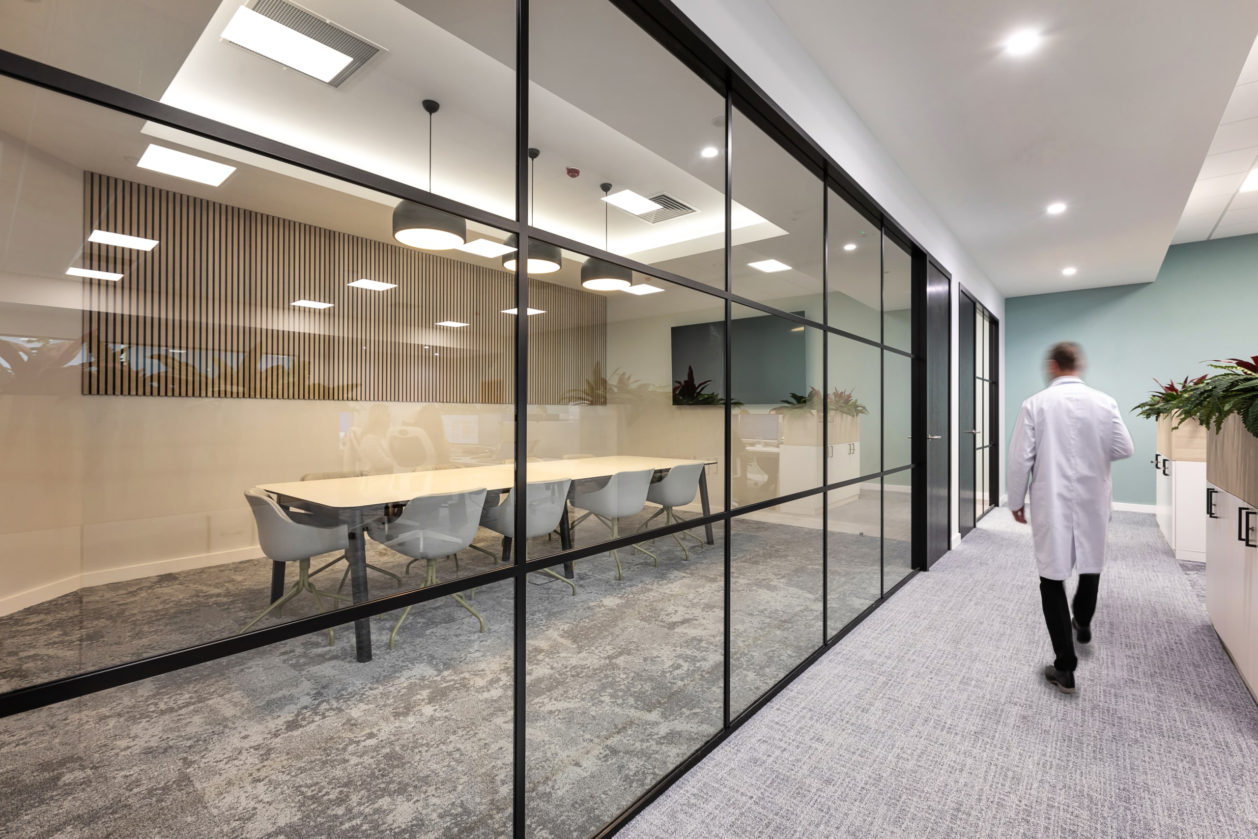 Pelham Laboratories' workplace, designed by Spectrum