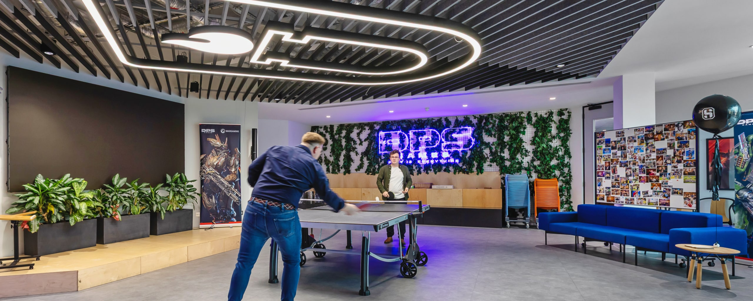 DPS Games' workplace, designed by Spectrum